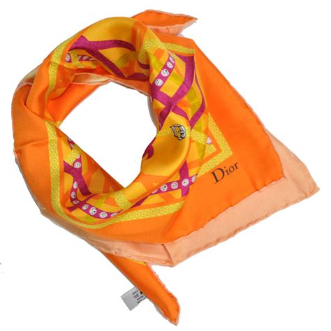 orange dior scarf|Dior scarf for women.